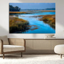 Tranquil Marshland Wall Art Canvas Print – Blue Water by MyGreatCanvas | Canvas Wall Art Prints | Photo Prints & Wall Decor