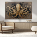 Octopus Wall Art Canvas Print – Black Gold Detailed by MyGreatCanvas | Canvas Wall Art Prints | Photo Prints & Wall Decor