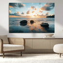 Rocky Ocean Sunset Wall Art Print – Seaside Canvas Dramatic by MyGreatCanvas | Canvas Wall Art Prints | Photo Prints & Wall Decor