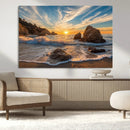 Rocky Ocean Sunset Wall Art Print – Seaside Canvas Dramatic by MyGreatCanvas | Canvas Wall Art Prints | Photo Prints & Wall Decor
