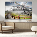Sakura Cherry Blossom Pathway Canvas Wall Art – Tranquil