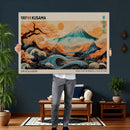 Yayoi Kusama Inspired Japanese Landscape Wall Art Canvas by MyGreatCanvas | Canvas Wall Art Prints | Photo Prints & Wall Decor