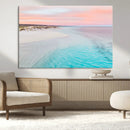Serene Pastel Beach Wall Art Canvas Print, Tranquil Coastal by MyGreatCanvas | Canvas Wall Art Prints | Photo Prints & Wall Decor