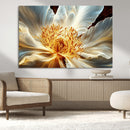 Golden Abstract Flower Canvas Wall Art, Modern Botanical by MyGreatCanvas | Canvas Wall Art Prints | Photo Prints & Wall Decor