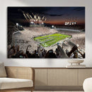 Epic Night Football Stadium Wall Art Canvas Print, Fireworks by MyGreatCanvas | Canvas Wall Art Prints | Photo Prints & Wall Decor