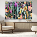 Colorful Desert Bloom Wall Art Canvas Print, Vibrant Cacti by MyGreatCanvas | Canvas Wall Art Prints | Photo Prints & Wall Decor