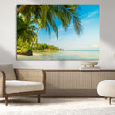 Peaceful Tropical Beach Wall Art Canvas Print – Palm Trees by MyGreatCanvas | Canvas Wall Art Prints | Photo Prints & Wall Decor