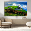 Coastal Golf Course Wall Art Canvas Print – Vibrant Green by MyGreatCanvas | Canvas Wall Art Prints | Photo Prints & Wall Decor