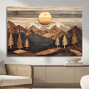 Wood Mountain Wall Art Canvas Print – Layered Forest and by MyGreatCanvas | Canvas Wall Art Prints | Photo Prints & Wall Decor