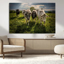 Grazing Cattle Herd Wall Art Canvas Print, Majestic Farm by MyGreatCanvas | Canvas Wall Art Prints | Photo Prints & Wall Decor