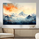 Warm Clouds Abstract Mountain Wall Art, Modern Landscape by MyGreatCanvas | Canvas Wall Art Prints | Photo Prints & Wall Decor