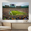 Green Bay Packers Lambeau Field Stadium Wall Art Canvas by MyGreatCanvas | Canvas Wall Art Prints | Photo Prints & Wall Decor
