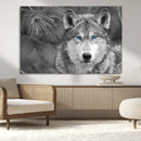 Wild Wolf Blue Eye Wall Art Canvas Print by MyGreatCanvas | Canvas Wall Art Prints | Photo Prints & Wall Decor