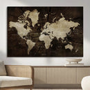Vibrant Watercolor World Map Wall Art – Stunning Multicolor by MyGreatCanvas | Canvas Wall Art Prints | Photo Prints & Wall Decor