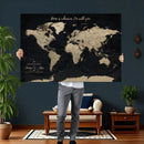 Personalized Push Pin World Map Canvas – Custom Framed by MyGreatCanvas | Canvas Wall Art Prints | Photo Prints & Wall Decor