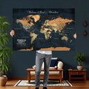 Personalized World Map Canvas – Custom Framed Push Pin by MyGreatCanvas | Canvas Wall Art Prints | Photo Prints & Wall Decor