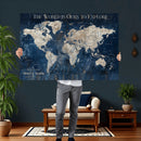 Custom Push Pin Travel Map Wall Art Canvas Print – by MyGreatCanvas | Canvas Wall Art Prints | Photo Prints & Wall Decor