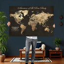 Personalized Push Pin World Map Canvas – Custom Framed by MyGreatCanvas | Canvas Wall Art Prints | Photo Prints & Wall Decor