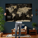 Personalized Push Pin World Map Canvas – Custom Framed by MyGreatCanvas | Canvas Wall Art Prints | Photo Prints & Wall Decor