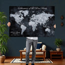 Personalized Push Pin World Map Canvas – Custom Framed by MyGreatCanvas | Canvas Wall Art Prints | Photo Prints & Wall Decor