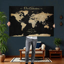 Personalized Push Pin World Map Canvas – Custom Framed by MyGreatCanvas | Canvas Wall Art Prints | Photo Prints & Wall Decor