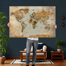 World Map Canvas Print – Detailed Map of the World Wall Art by MyGreatCanvas | Canvas Wall Art Prints | Photo Prints & Wall Decor