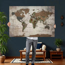 World Map Canvas Print – Framed Detailed Map of the World by MyGreatCanvas | Canvas Wall Art Prints | Photo Prints & Wall Decor