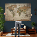 World Map Canvas Print – Framed Travel Map Wall Art for by MyGreatCanvas | Canvas Wall Art Prints | Photo Prints & Wall Decor