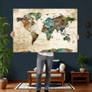 World Map Canvas Print – Framed Detailed Map of the World by MyGreatCanvas | Canvas Wall Art Prints | Photo Prints & Wall Decor