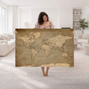 World Map Canvas Print – Framed Travel Map Wall Art for