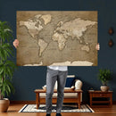 World Map Wall Art Canvas Print, Framed Map Art Picture by MyGreatCanvas | Canvas Wall Art Prints | Photo Prints & Wall Decor