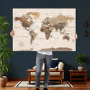 World Map Canvas Print – Framed Detailed Map of the World by MyGreatCanvas | Canvas Wall Art Prints | Photo Prints & Wall Decor