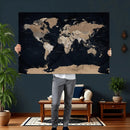 Grunge Wall Art World Map Canvas Print by MyGreatCanvas | Canvas Wall Art Prints | Photo Prints & Wall Decor