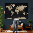 World Map Wall Art Print – Detailed Map of the World Wall by MyGreatCanvas | Canvas Wall Art Prints | Photo Prints & Wall Decor