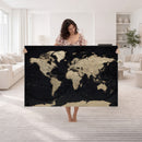World Map Wall Art Print – Detailed Map of the World Wall