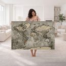 World Map Canvas Print – Detailed Map of the World Wall Art