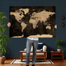 World Map Canvas Print – Detailed Map of the World Wall Art
