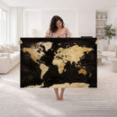 Extra Large World Map Canvas Print – Detailed Map Classic