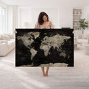 Detailed World Map Wall Art Print - Large Framed World Map