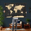 World Map Canvas Print – Detailed Map of the World Wall Art by MyGreatCanvas | Canvas Wall Art Prints | Photo Prints & Wall Decor
