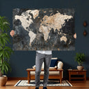 World Map Canvas Print – Detailed Map of the World Wall Art by MyGreatCanvas | Canvas Wall Art Prints | Photo Prints & Wall Decor