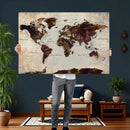 World Map Canvas Triptych – Colorful Global Wall Art for by MyGreatCanvas | Canvas Wall Art Prints | Photo Prints & Wall Decor