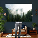 Misty Mountain Forest Canvas Print, Foggy Pine Trees Nature by MyGreatCanvas | Canvas Wall Art Prints | Photo Prints & Wall Decor