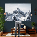 Snowy Mountain Range Canvas Print, Alpine Peaks Landscape by MyGreatCanvas | Canvas Wall Art Prints | Photo Prints & Wall Decor