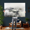 Foggy Forest Wall Art Canvas Print, Misty Pine Tree by MyGreatCanvas | Canvas Wall Art Prints | Photo Prints & Wall Decor
