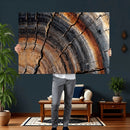 Abstract Tree Ring Wall Art Print – Natural Rustic Wood by MyGreatCanvas | Canvas Wall Art Prints | Photo Prints & Wall Decor