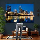 Austin Skyline Wall Art Canvas Print, Austin Downtown Night by MyGreatCanvas | Canvas Wall Art Prints | Photo Prints & Wall Decor