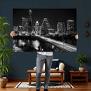 Austin Skyline Wall Art Canvas Print, Austin Downtown Night by MyGreatCanvas | Canvas Wall Art Prints | Photo Prints & Wall Decor