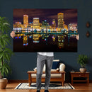 Baltimore Skyline Wall Art Canvas Print, Baltimore Downtown by MyGreatCanvas | Canvas Wall Art Prints | Photo Prints & Wall Decor