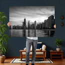 Chicago Wall Art Canvas Print, Chicago City Downtown Night by MyGreatCanvas | Canvas Wall Art Prints | Photo Prints & Wall Decor
